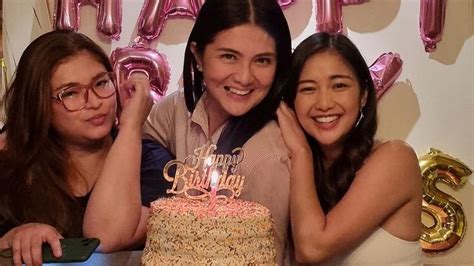 Dimples Romana gets surprise birthday party from BFF Angel .